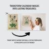 Renaissance Art Calendar – Claude de France, French Artist, Botanical Artwork, Semi-Glossy Paper