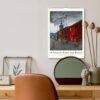 Scandinavian Art Wall Calendar - Nordic Design, Northern Lights, Watercolor Painting, Semi-Gloss Paper