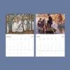 Scandinavian Art Wall Calendar - Nordic Design, Northern Lights, Watercolor Painting, Semi-Gloss Paper