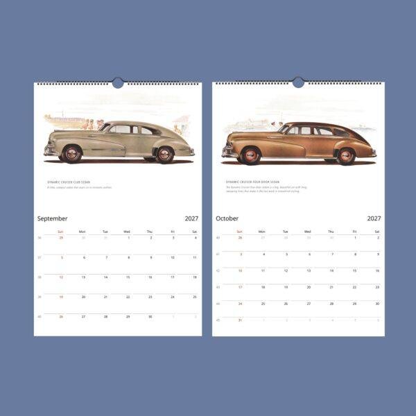 Oldsmobile Wall Calendar – Vintage Car Calendar, Car Lover Gift, Semi-Glossy Paper