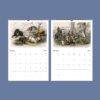 Oliver Goldsmith Wall Calendar – Georgian Decor, Nature Illustration, Semi-Glossy Paper