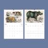 Oliver Goldsmith Wall Calendar – Georgian Decor, Nature Illustration, Semi-Glossy Paper