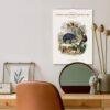 Oliver Goldsmith Wall Calendar – Georgian Decor, Nature Illustration, Semi-Glossy Paper