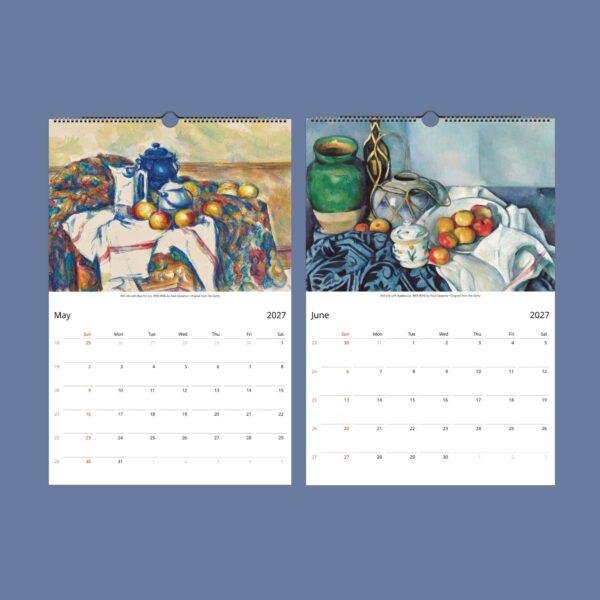 Paul Cézanne Wall Calendar - French Artist, Post-Impressionist, Semi-glossy silk paper