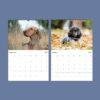 Dog Wall Calendar – Golden Retriever, French Bulldog, Semi-Gloss Paper
