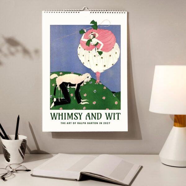 Ralph Barton Wall Calendar – Caricature Drawing, Political Satire, Cartoon Humor Art, Semi-Glossy Paper