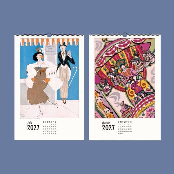 Ralph Barton Wall Calendar – Caricature Drawing, Political Satire, Cartoon Humor Art, Semi-Glossy Paper