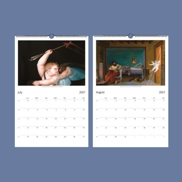 Renaissance Art Wall Calendar - Renaissance Artwork, Greek Mythology, Semi-Glossy Paper