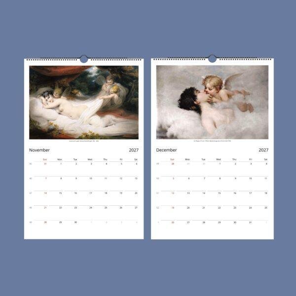 Renaissance Art Wall Calendar - Renaissance Artwork, Greek Mythology, Semi-Glossy Paper