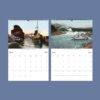 Detroit Postcards Wall Calendar — Motor City Decor, Retro Colorized, Semi‑Glossy Paper