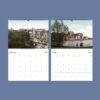 Detroit Postcards Wall Calendar — Motor City Decor, Retro Colorized, Semi‑Glossy Paper