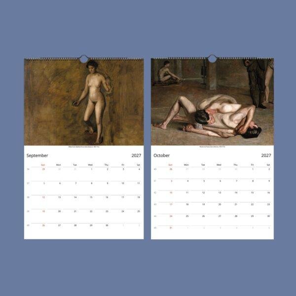 Thomas Eakins Wall Calendar – American Realist Art, Portrait Painting, Semi-Glossy Paper