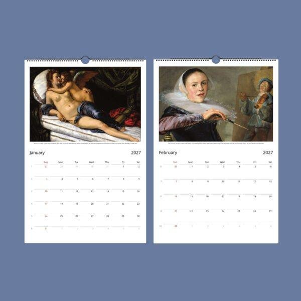 Renaissance Women Artists Calendar – Dark Academia Art Gift, Semi-Glossy Paper
