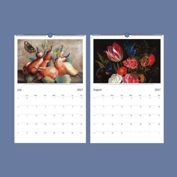 Renaissance Women Artists Calendar – Dark Academia Art Gift, Semi-Glossy Paper