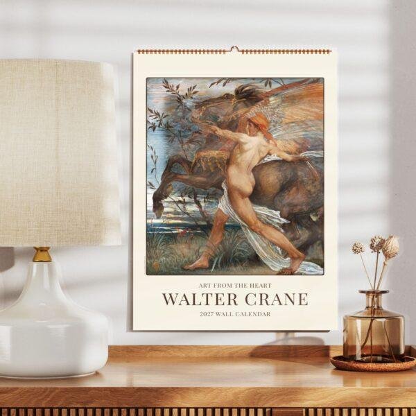 Walter Crane Wall Calendar – English Artist, Arts and Crafts Style, Semi-Glossy Paper