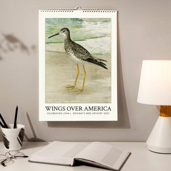 John Ridgway Wall Calendar – American Artist, Bird Artwork, Wildlife Gift, Semi-Glossy Paper