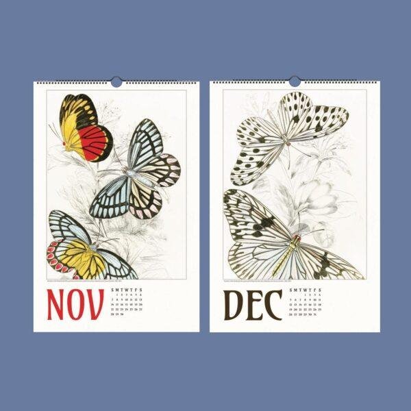 Butterfly Art Wall Calendar