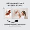 Butterfly Art Wall Calendar