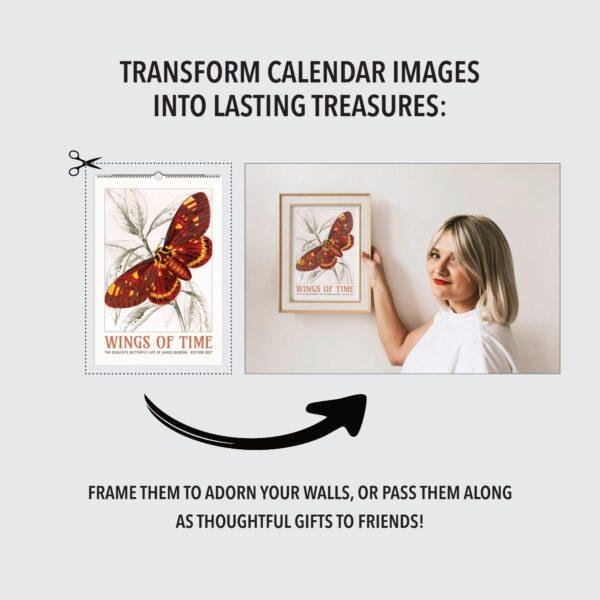 Butterfly Art Wall Calendar