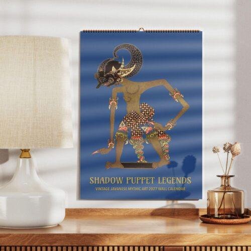 Wayang Kulit Wall Calendar – Shadow Puppets, Javanese Art, Performing Arts, Semi-Glossy Paper