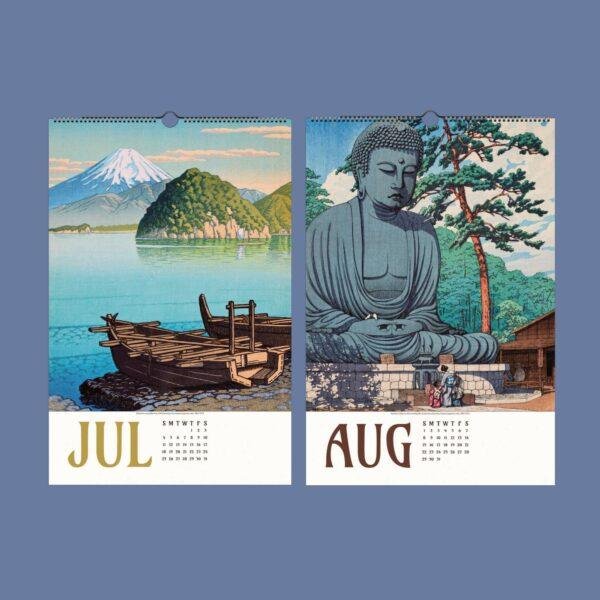 Kawase Hasui Wall Calendar - Japanese Woodblock Prints, Semi-Glossy Paper