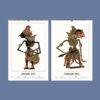 Wayang Kulit Wall Calendar – Shadow Puppets, Javanese Art, Performing Arts, Semi-Glossy Paper