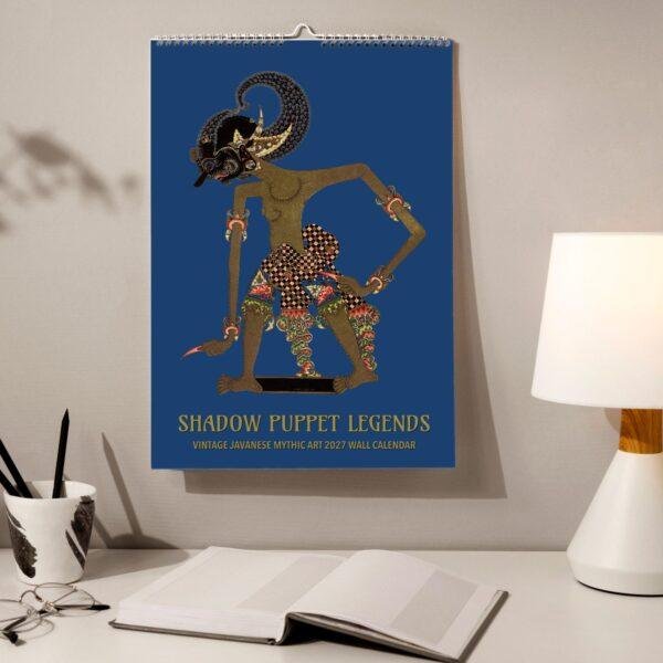 Wayang Kulit Wall Calendar – Shadow Puppets, Javanese Art, Performing Arts, Semi-Glossy Paper