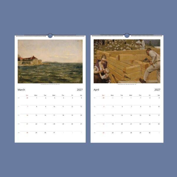 Akseli Gallen-Kallela Wall Calendar - Finnish Artist, Symbolism Art, Semi-Glossy Paper