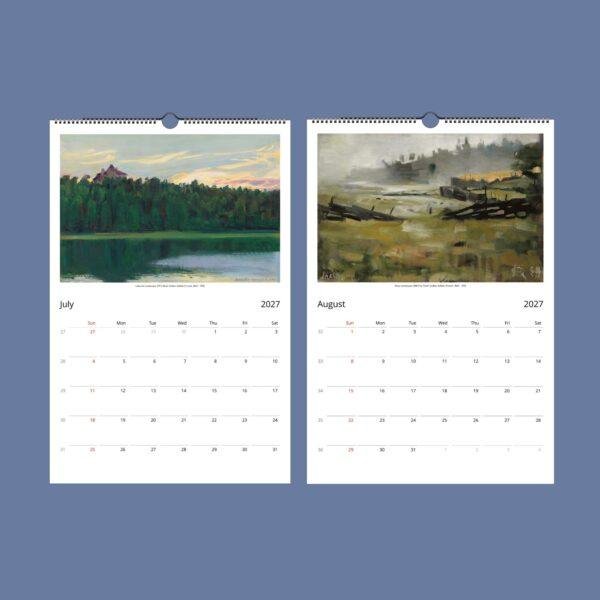 Akseli Gallen-Kallela Wall Calendar - Finnish Artist, Symbolism Art, Semi-Glossy Paper