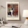 Antique Dog Art Calendar - Austrian Artist, Carl Reichert, Animal Lover Gift, Semi-Glossy Paper