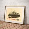 Vintage Car Poster Nash Rambler, American Motors, Car Enthusiast, Gallery Matte