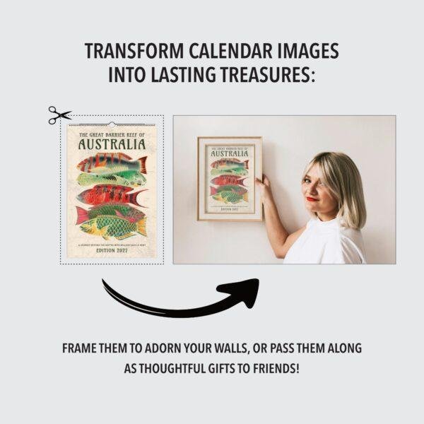 Great Barrier Reef Wall Calendar – Marine Biology, Ocean Explorer, Australian Gift, Semi-Glossy Paper