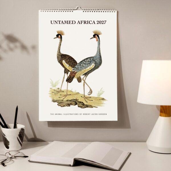 Untamed Africa Wall Calendar – Vintage Wildlife Art Prints, Semi-Glossy Paper