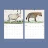 Untamed Africa Wall Calendar – Vintage Wildlife Art Prints, Semi-Glossy Paper