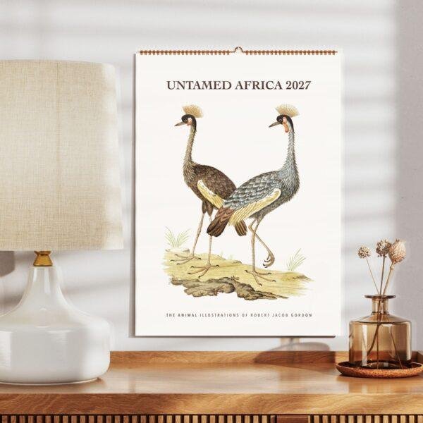 Untamed Africa Wall Calendar – Vintage Wildlife Art Prints, Semi-Glossy Paper