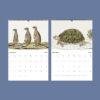 Untamed Africa Wall Calendar – Vintage Wildlife Art Prints, Semi-Glossy Paper