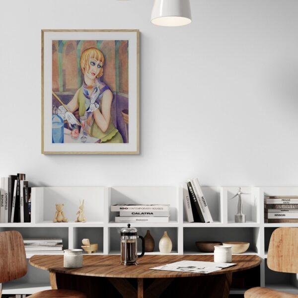 Gerda Wegener: "Lili Elbe", Danish painter, Equal Rights, Matte Poster