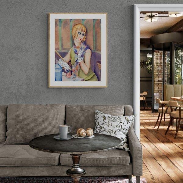 Gerda Wegener: "Lili Elbe", Danish painter, Equal Rights, Matte Poster