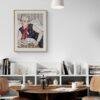Gerda Wegener: "Woman with her Dog", Danish painter, Equal Rights, Matte Poster