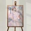 Gerda Wegener: "Young woman in a white Dress", Danish painter, Equal Rights, Matte Poster