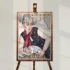Gerda Wegener: "Woman with her Dog", Danish painter, Equal Rights, Matte Poster