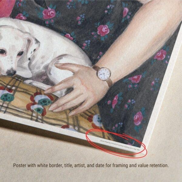 Gerda Wegener: "Woman with her Dog", Danish painter, Equal Rights, Matte Poster