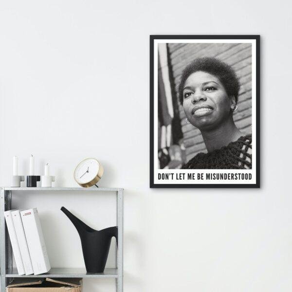 Jazz Poster Nina Simone Amsterdam, 1965 - Music Lover Gift, Gallery Matte