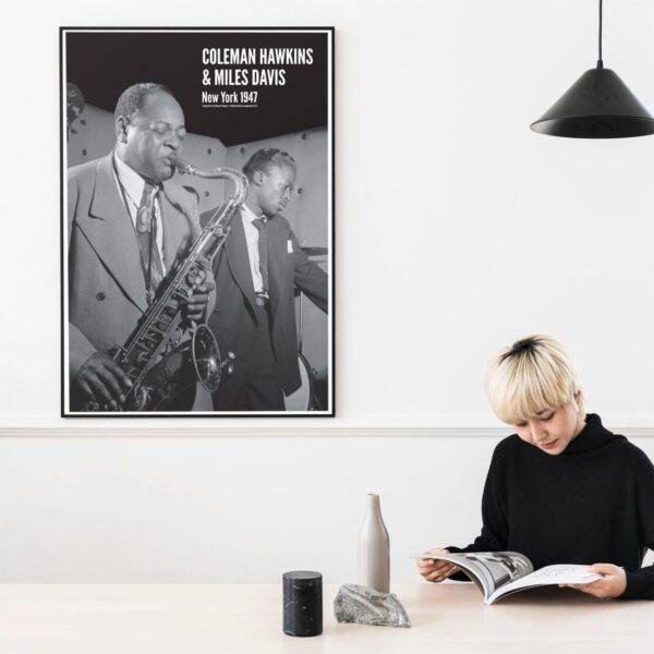 Coleman Hawkins & Miles Davis New York, 1947