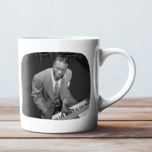 Nat King Cole Coffee Mug, Custom Ceramic Mug for Jazz Musicians