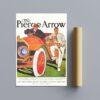 Vintage Car Poster - Pierce-Arrow Dual Valve Six, Automobile Art, Gallery Matte