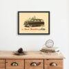 Vintage Car Poster Nash Rambler, American Motors, Car Enthusiast, Gallery Matte