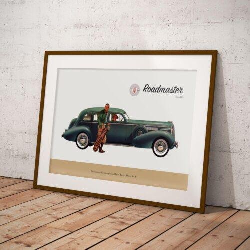Buick Roadmaster Series 80 - Vintage Car Poster, Car Enthusiast Gifts, Gallery Matte
