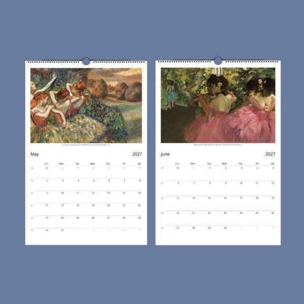 Edgar Degas Wall Calendar