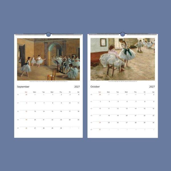 Edgar Degas Wall Calendar
